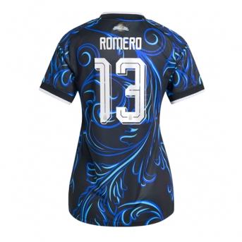 Billige Fotballdrakt Argentina Cristian Romero #13 Replika Bortedrakt Dame VM 2026 Kortermet